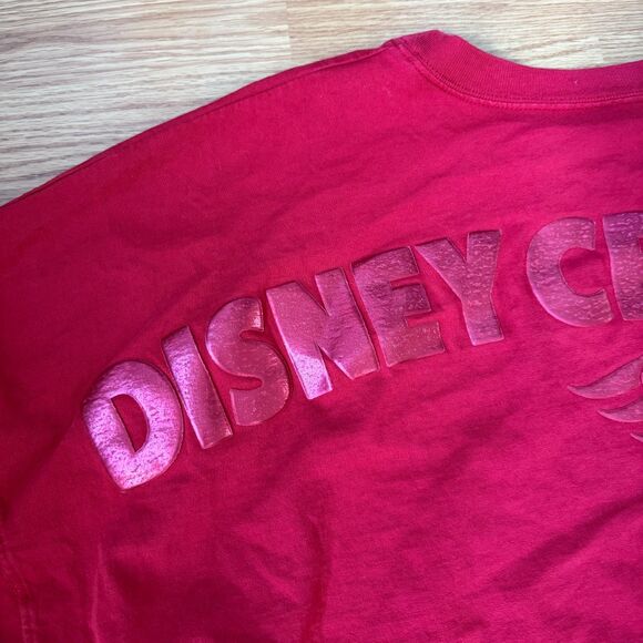 Disney Cruise Line Metallic Crop Red Spirit Jersey Size XL - Picture 6 of 9